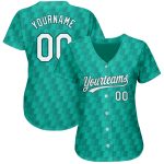 Custom 3D Pattern Baseball Jersey with Personalized Name & Number - Kelly Green, White, Black Design Personalized Kelly Green