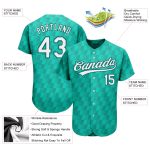 Custom 3D Pattern Baseball Jersey with Personalized Name & Number - Kelly Green, White, Black Design Personalized Kelly Green