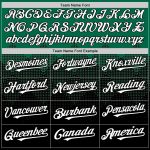 Custom Name Number Authentic Baseball Jersey with Kelly Green 3D Pattern Gradient Square Design - Team Apparel Personalized