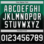 Custom Name Number Authentic Baseball Jersey with Kelly Green 3D Pattern Gradient Square Design - Team Apparel Personalized