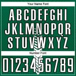 Custom Personalized Soccer Uniform Jersey with Green Arrow Shapes, Team Name and Number, Sublimation Design Personalized