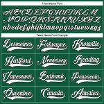 Personalized Authentic Baseball Jersey in Kelly Green and White-Black Personalized Kelly Green White-Black Authentic Baseball