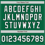 Custom Name Number Baseball Jersey - Authentic Fade Kelly Green White Black Fashion Team Jersey Personalized Kelly Green