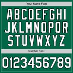 Custom Name and Number Authentic Baseball Jersey - Kelly Green White-Black Throwback Team Design Personalized Kelly Green