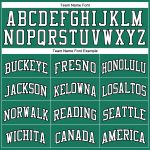 Custom Team Jersey with Name and Number - Authentic Green and Black Throwback Basketball Jersey Personalized Kelly Green