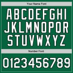 Personalized Authentic Basketball Jersey - Kelly Green, White, Black Throwback Design Personalized Kelly Green White-Black