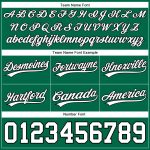 Personalized Authentic Throwback Basketball Shorts in Kelly Green, White, and Black Personalized Kelly Green White-Black