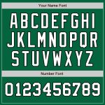 Custom Name Number Two Tone Baseball Jersey in Kelly Green White-Black Authentic Design Personalized Kelly Green White-Black