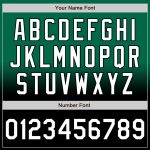Custom Team Name Number Kelly Green White Black Varsity Bomber Full-Snap Fade Fashion Jacket Personalized Kelly Green White-Black