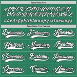 Custom Name and Number Hockey Jersey in Kelly Green, White, and Black - Personalized Team Gear Personalized Kelly Green White-Black