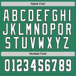 Custom Name and Number Hockey Jersey in Kelly Green, White, and Black - Personalized Team Gear Personalized Kelly Green White-Black