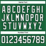 Custom Hockey Jersey with Personalized Name and Number, Kelly Green and White-Black Lace Neck Design Personalized Kelly Green