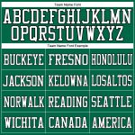 Custom Name Number Personalized Kelly Green White Black Football Jersey Authentic Mesh Team Apparel Personalized Kelly Green