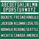 Personalized Kelly Green Throwback Baseball Jersey - Authentic White-Black Mesh Design Personalized Kelly Green White-Black