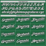 Custom Name and Number Personalized Baseball Jersey - Kelly Green Black-White Mesh Authentic Throwback Style Personalized