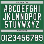 Custom Name and Number Personalized Baseball Jersey - Kelly Green Black-White Mesh Authentic Throwback Style Personalized