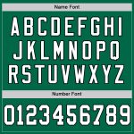 Custom Name Number Kelly Green Black White Mesh Authentic Throwback Football Jersey - Personalized Team Apparel Personalized