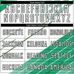 Custom Name Number Soccer Jersey Uniform in Kelly Green and White-Black, Personalized Team Apparel Personalized Kelly Green
