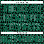 Custom Basketball Jersey with Name & Number - Personalized Kelly Green Triangle Design, Round Neck Sublimation Suit Personalized