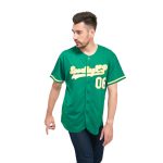 Custom Name and Number Authentic Baseball Jersey in Kelly Green White-Gold - Personalized Team Apparel Personalized Kelly