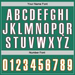 Custom Personalized Throwback Basketball Jersey - Kelly Green White-Gold with Name & Number - Authentic Team Style Personalized