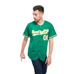 Custom Name Number Baseball Jersey in Kelly Green White-Gold - Personalized Team Apparel Personalized Kelly Green White-Gold