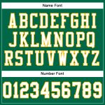 Personalized Kelly Green White Gold Football Jersey - Authentic Mesh Style Personalized Kelly Green White-Gold Mesh Authentic