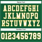 Custom Name Number Authentic Football Jersey in Kelly Green White Gold Mesh Personalized Kelly Green White-Gold Mesh Authentic