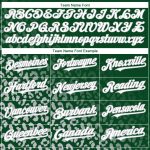 Custom Leopard Print Baseball Jersey - Personalized Kelly Green White-Gray 3D Design with Team Name & Number Personalized