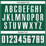 Custom Name and Number Authentic Baseball Jersey in Kelly Green, White & Gray - Personalized Team Jersey Personalized Kelly