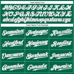 Custom Name and Number Authentic St. Patricks Day Baseball Jersey - Personalized Kelly Green and White-Gray Sleeveless Design