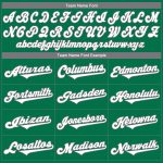 Personalized St. Patricks Day Baseball Jersey - Kelly Green White-Gray Authentic Design Personalized Kelly Green White-Gray
