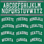 Custom St. Patricks Day Baseball Jersey - Personalized Kelly Green White-Gray Team Name & Number Personalized Kelly Green