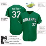 Custom St. Patricks Day Baseball Jersey - Personalized Kelly Green White-Gray Team Name & Number Personalized Kelly Green