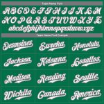 Custom St. Patricks Day Softball Jersey - Personalized Kelly Green & White-Gray with Name & Number Personalized Kelly Green