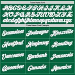 Personalized Authentic Basketball Jersey in Kelly Green White-Gray Throwback Style Personalized Kelly Green White-Gray Authentic