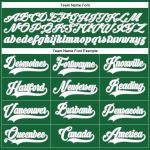 Custom Name and Number Personalized Hockey Jersey - Kelly Green White-Gray Lace Neck Team Apparel Personalized Kelly Green