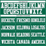 Personalized Authentic Football Jersey in Kelly Green White-Gray Mesh Personalized Kelly Green White-Gray Mesh Authentic