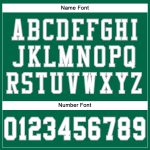 Personalized Authentic Football Jersey in Kelly Green White-Gray Mesh Personalized Kelly Green White-Gray Mesh Authentic