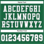 Custom Football Jersey with Personalized Name and Number, Kelly Green White-Gray Mesh - Authentic Team Gear Personalized