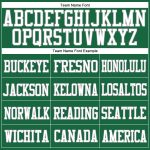 Custom Football Jersey with Personalized Name and Number, Kelly Green White-Gray Mesh - Authentic Team Gear Personalized