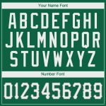 Custom Team Name Number Performance T-Shirt - Personalized Kelly Green White-Gray Personalized Kelly Green White-Gray Performance