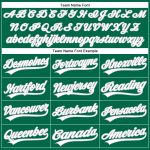 Custom Name Number Performance Golf Polo Shirt - Kelly Green White-Gray Personalized Kelly Green White-Gray Performance Vapor