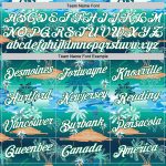 Custom Name and Number Authentic Basketball Jersey with 3D Hawaii Palm Trees Pattern in Kelly Green and White Personalized