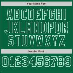 Custom Name and Number Personalized Kelly Green Pinstripe Fashion Baseball Jersey - Authentic Team Gear Personalized Kelly