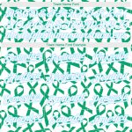 Personalized Breast Cancer 3D Pattern Baseball Jersey - Custom Name and Number in Kelly Green and Light Blue Personalized