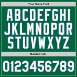 Personalized Kelly Green White-Light Blue Basketball Jersey - Authentic Throwback Design Personalized Kelly Green White-Light