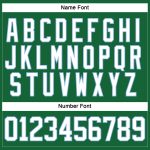 Custom Name and Number Personalized Kelly Green and Light Blue Hockey Jersey with Lace Neck Personalized Kelly Green White-Light