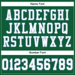 Custom Name and Number Personalized Football Jersey - Kelly Green, White, Light Blue Mesh, Authentic Team Jersey Personalized