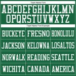Custom Name Number Authentic Football Jersey - Personalized Kelly Green White Mesh Personalized Kelly Green White Mesh Authentic
